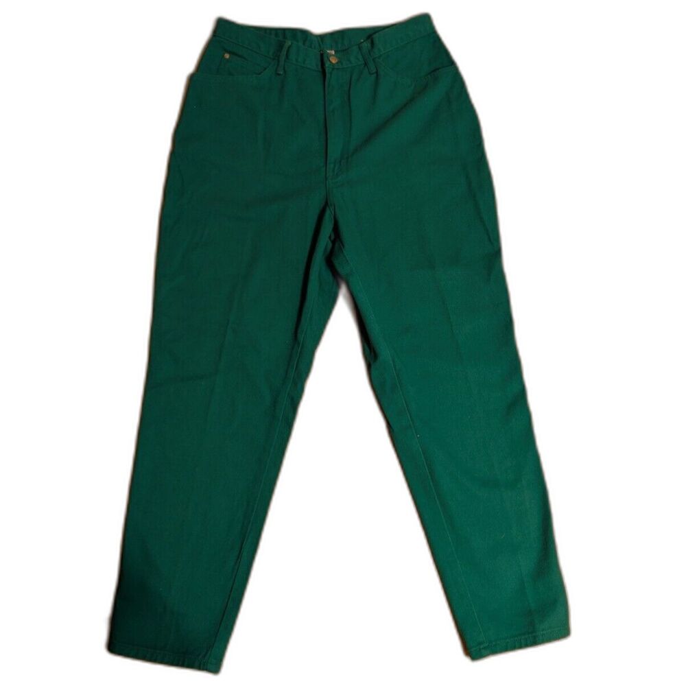 VTG PS Gitano High Waisted Mom Jeans Green 32/18W (32x30) 80's Retro Plus Size